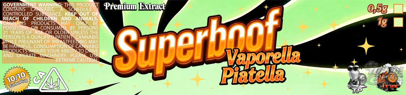 Superboof — Encargo Vaporella · chrome lettering